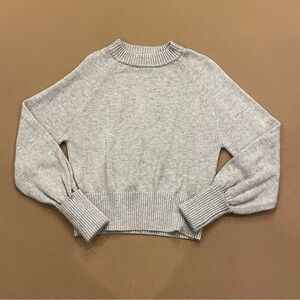 Marissa Webb Collective Heather Gray Crewneck Knit Sweater Size Small